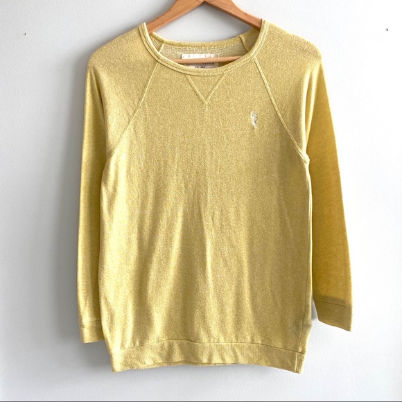 yellow obey sweater